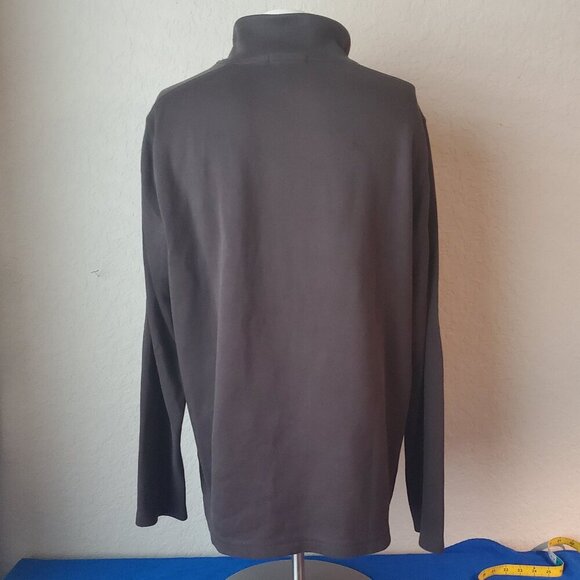 2006 Banana Repiblic 100% Cotton Mens XL 1/4 Zip Ribbed Pullover Sweater - Picture 5 of 10